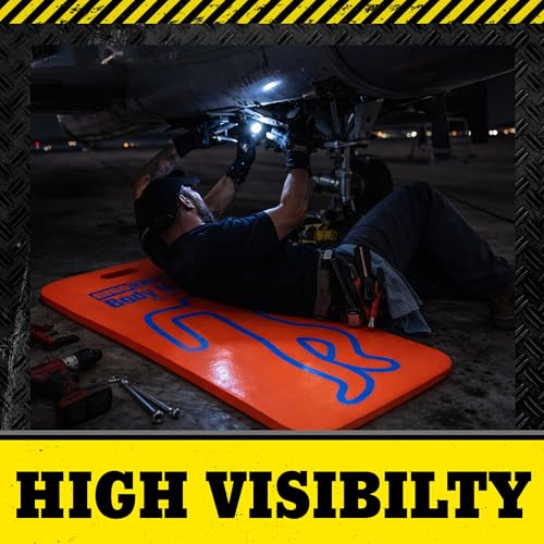 Body Work Mat, 41" x 17", 1" Thick Closed-Cell Foam | Heavy-duty body pad, Closed-cell foam, Aircraft maintenance, Industrial work, Garage use, Anti-fatigue - size: Body