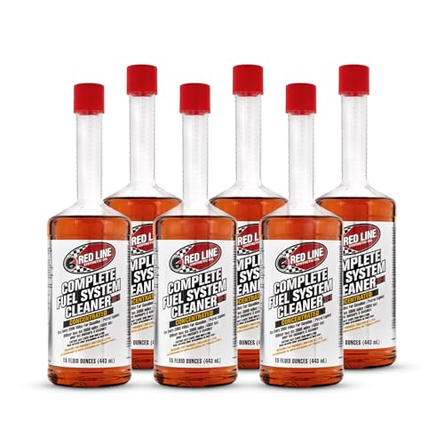 Red Line 60103 SI-1 Complete Fuel System Cleaner, Cleans and Prevents Corrosion in Fuel Systems, Cleans Injectors, Carburetors, Valve and Combustion Chamber Deposits - 15 Ounce (6 Pack) - size: 15 Fl Oz (Pack of 6)
