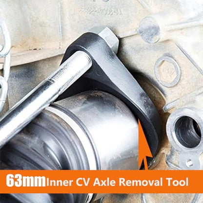 CV Joint Puller Adapter with 63MM Wide Opening,CV Axle Removal Tool Axle Puller 5/8"-18 Front Wheel Drive Axle Pulley Attachment Adapter Inner CV Axle Removal Tool