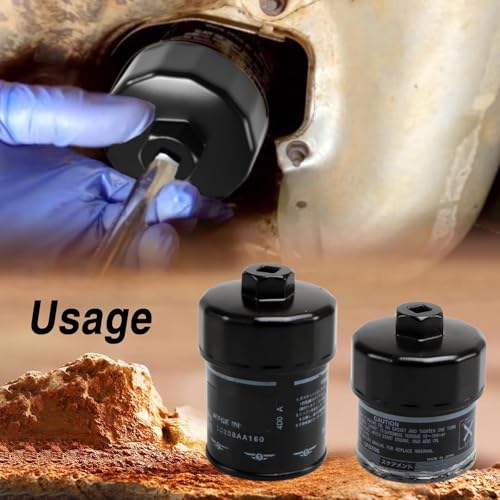 EVRBUL 67mm 14 Flutes 3/8’’ Drive Oil Filter Cap Removal Socket Tool Oil Filter Wrench Oil Filter Cap Spanner to Change Oil Filter Compatible with Subaru 15208AA160 15208AA100 Oil Filter Housing