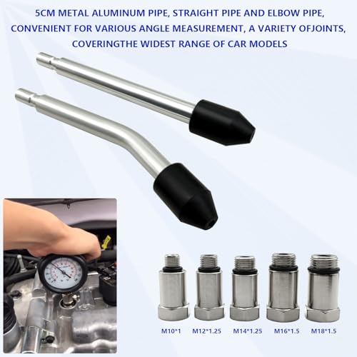 ZKTOOL 11PC(All Vehicles) 300 Psi Engine Cylinder Compression Tester with M10 M12 M14 M16 M18, Automotive Engine Compression Tester Adapter Kit. - size: Standard 300 PSI | 11-Piece Kit