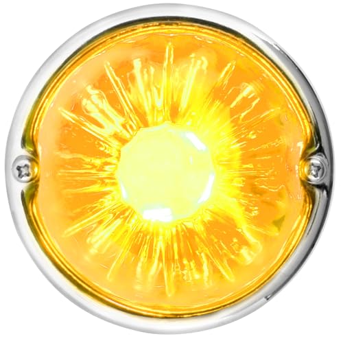 GG Grand General 92436 Stainless Steel Light Amber Watermelon Glass Lens Kit for #1157, Bulb not Included - color: Light Amber, style: 1157 Bulb Base