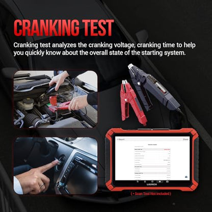 Launch Battery Tester, BST 360 Bluetooth Battery Test Clip, 12V Car Battery Tester with Charging System/Cranking Test, Auto Battery Analyzer for Cars/Trucks/RVs/Motorcycles/Boats