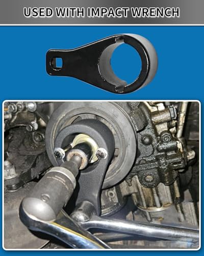 DPTOOL Crankshaft Pulley Holder Harmonic Damper Pulley Remove Tool Compatible with Toyota Lexus 3.0 L6, 3.0 V6, 3.3 V6, 4.0 V8, 4.3 V8