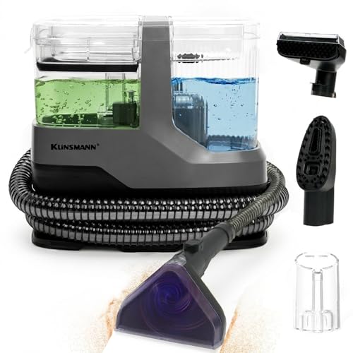 Carpet Spot Cleaner Machine, Mini Portable Upholstery & Couch Shampooer | 17KPa Suction, Deep Cleaning Compact Handheld Car Shampoo Machine for Sofa, Rug, Stairs & Pet Stains - color: Red