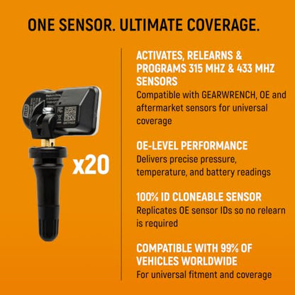 GEARWRENCH 5 pc. Automotive Diagnostic Set with Cart – 10" Bidirectional Diagnostic Tablet, TPMS Programming Tool & 20 Rubber Valve Sensors, HD USB-C Endoscope Camera, Mobile Work Cart | GWSMARTMOD - style: Cart & Diagnostic Essentials Set
