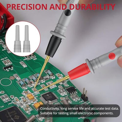 BINTA Multimeter Test Leads Kit for Home DIY, Electrical Test, Car Maintenance, Test Leads Kit with Replaceable Test Probes, Alligator Clips, Insulated Cap, Wrench CATIII 1000V 20A - style: 13PCS
