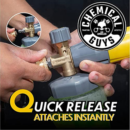 Chemical Guys Big Mouth Max Release Foam Cannon - Foam Cannon for Pressure Washer for Car Wash, Home Cleaning, and Boat Wash with 34 oz Bottle - style: EQP324