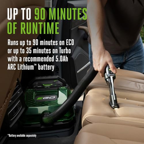 EGO Power+ Shop Vacuum Wet Dry, Car Vac, Compact Portable Cordless Cleaner, 3 Gallon 85 CFM, Battery and Charger Not Included - WDV0300 - style: 3 Gallon Wet/Dry Vacuum (No Battery/Charger)