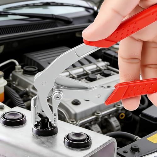 Professional Car Clip Pliers, Non-Destructive Auto Fastener Rivet Remover with 20Pcs 8mm Rivets, Stainless Steel Panel Clip Removal Pliers for Door Panels, Trim Clips, Rivets, and Interior Panels
