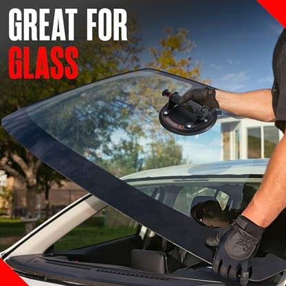 Houseables Heavy Duty Glass Suction Cups for Lifting, Vacuum Suction Cup Handle, Glass & Tile Lifter for Moving Large Glass, Tile, Mirrors, Windshields, Table Tops & Dent Pulling