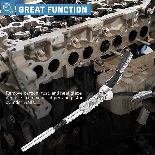 ATPEAM Engine Cylinder Hone Tool Adjustable Deglazer Set for Grinding Holes from 3/4" to 2-1/2" Diameter with Extra 3-Piece 1-1/8" Long Stones 220 Grit - size: 1-1/8''