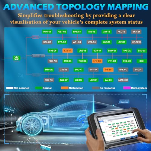 XTOOL IP919 AI-Assisted Diagnostic Scanner for Car, 2026 Topology Mapping Bidirectional Scan Tool, ECU Coding,8-Core Processor, 10*Faster, 51+ Resets, All System OBD2 Scanner, 3-Y Free Update