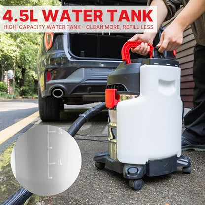 Shop-Vac 5-Gallon 4.5 Peak HP 3-in-1 Wet/Dry/Upholstery Shampoo Vacuum | 3-in-1, Vacuum Extractor with 6 Ft Hose and 10 Ft Cord, Large Capacity Tanks, For Carpet, Upholstery, and Car Detailing