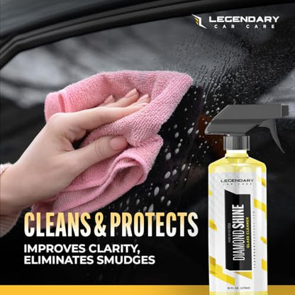 Legendary Glass Cleaner 16oz - Auto Window Cleaner Spray for Car Windows & Windshield - No Streaks, Ammonia-Free, Tint Safe - Interior/Exterior Use - size: Glass Cleaner 16oz