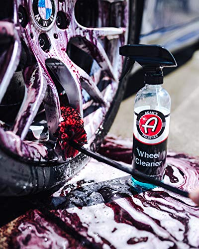 Adam's Polishes Barrel Brush - Adjustable Wheel Cleaning Tool W/Soft Wool Fibers - Remove Brake Dust & Dirt Behind Your Rim Accessories - Wash & Restore Shine to Your Car Boat RV Bike Or Motorcycle