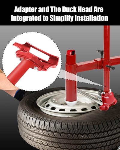 Upgrade Manual Tire Changer Duck Head Kit with Silver Cone, with Tire Changer Duck Head Fit for Most Car, Trucks, SUVs, ATV Tires (with Silver Cone)