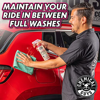 Chemical Guys WAC_202_1602 Speed Wipe Spray Gloss & Quick Detailer, Great for Cars, Trucks, SUVs, Motorcycles, RVs & More, Cherry Scent, 16 oz (2 Pack) - size: 16 Fl Oz (Pack of 2)