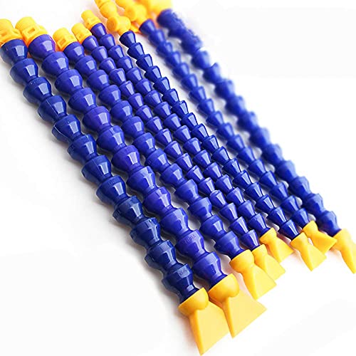 Beduan 1/4" Thread Water Oil Coolant Hose Pipe Plastic Adjustable Flexible Cooling Tube for Hydraulic Machinery/Water Cooling System (Pack of 20) - size: 1/4"(20 Pcs)
