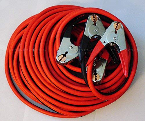 PAKA TOOLS Industrial Heavy Duty 30 feet 1 Gauge Booster Jumper Cable,Real,-40℉ to 167℉ 950Amp, Real 1 American Wire Gauge