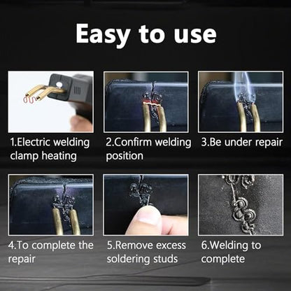 Hot Staples Wave Shape Aorplim 1000 Pcs 0.6/0.8 mm Bumper Repair Welding Wire, Plastic Welder Staples Bumper Welding Wire, Applicable for Most Cars ABS Plastic Welding Hot Melt Repair