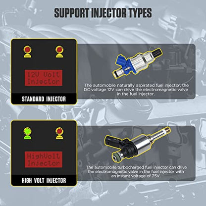AUTOOL Universal Automotive Fuel Injection Systems Cleaners Pulse Modes Fuel System Cleaning Assistant Fuel Injector Cleaner