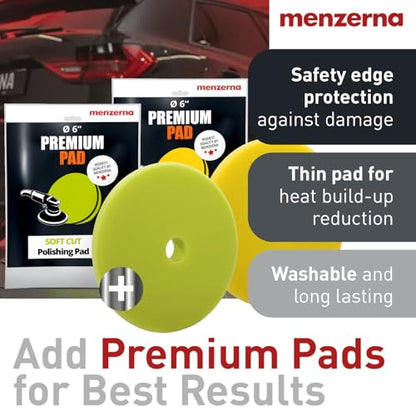 menzerna One-Step Polish 3in1 I Medium Cut Polish with High Gloss Finish & Seal in One I Buffing & Polishing Compound for Car Maintenance I Swirls, Holograms & Scratches I Car Body Repair I 8 fl oz. - style: 8oz.