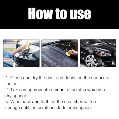 Scratch Remover for Vehicles,2026 New Scratch Removal Wax,Containing Wiping Sponge car Paint Scratch Repair Polishing Wax,Used for Deep Scratches on Various Vehicles (1pc)