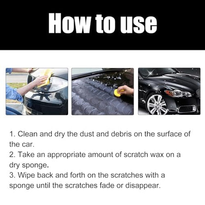Scratch Remover for Vehicles,2026 New Scratch Removal Wax,Containing Wiping Sponge car Paint Scratch Repair Polishing Wax,Used for Deep Scratches on Various Vehicles (1pc)