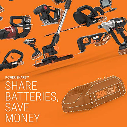 WORX Nitro WX031L.9 20V 2.1 Gal Cordless Wet/Dry Vacuum (Tool Only), Black, Orange - style: 20V Cordless Wet/Dry Vacuum (Tool Only)