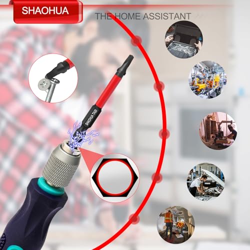 Triangle Screwdriver Bits w/1/4" Quick Change Bit Driver, 10PCS Upgraded S2 Steel Impact Triangle Drill Bit Set Size TA12/14/16/18/20/23/25/27(x2)/30, 2.55'' Triangle Bit Set, Triangle Screwdriver Set - style: E. Triangle Screwdriver Bits