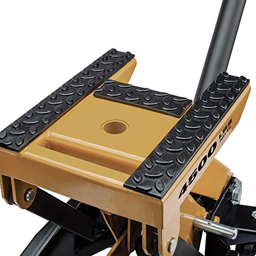 CAT 2.25 Ton Quad Caster Multi-Purpose Jack, 3-in-1 Design for Cars, Trucks, Motorcycles & ATVs, 5.5"–17.5" Lift Range, 12"x9.25" Platform, 4500 lb Capacity – 240331 - size: Quad Caster