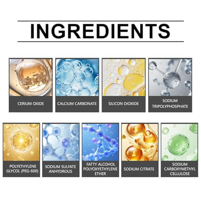 Window Polish,Water Spot Remove Powder,30g Wineshield Glass Polishing Kit with Sponge | for Automotive Vehicle Cars SUV Van Truck RV Restoration