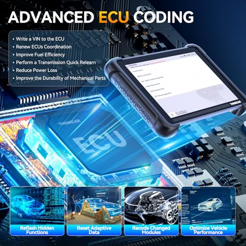 THINKSCAN 689BT Bidirectional OBD2 Scanner with TK101 & Endoscope Camera,3000+ Active Tests,All System, 34 Services,FCA Autoauth, CANFD and DoIP,Lifetime Free Update
