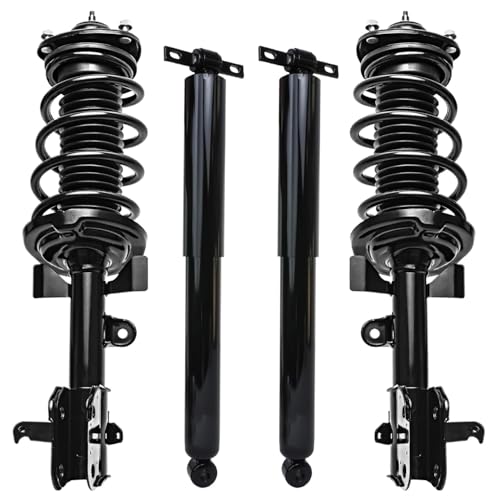 Detroit Axle - FWD Struts Shocks for 2013 2014 2015 2016 2017 Honda Odyssey, 2 Front Struts with Coil Spring 2 Rear Shock Absorbers Replacement Suspension Kit - size: 4A47219-V1/ strut shock kit