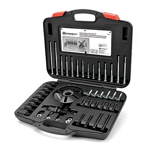Powerbuilt Harmonic Balancer Puller Set, Remove and Install, Balancers on Car Vehicles and Light Trucks, Thread Adapters - 648994 - style: 46 Piece