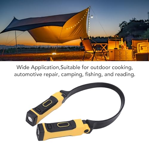 Fockety LED Neck Light, USB Charging High Brightness Rechargeable Neck Flashlight Work Light, Reading Work Lamp for Repair Mechanics Men Women