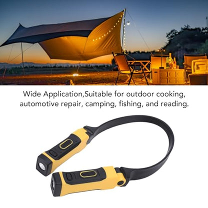 Fockety LED Neck Light, USB Charging High Brightness Rechargeable Neck Flashlight Work Light, Reading Work Lamp for Repair Mechanics Men Women