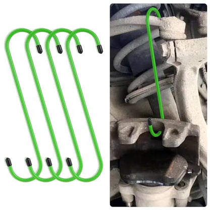 Stacool 2PCS Brake Caliper Hangers,Brake Caliper Tool/Brake Caliper Compression Tool for Changing Brake Pads,Braking,Universal Automotive Tools Brake Caliper Hooks with Rubber Caps (2, Green) - color: Green