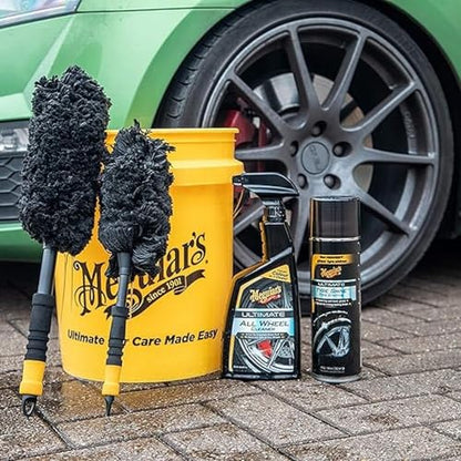 Meguiar's X1901EU Supreme Microfibre Wheel Brush, Large, Completely Safe Wheel Cleaning - size: Large