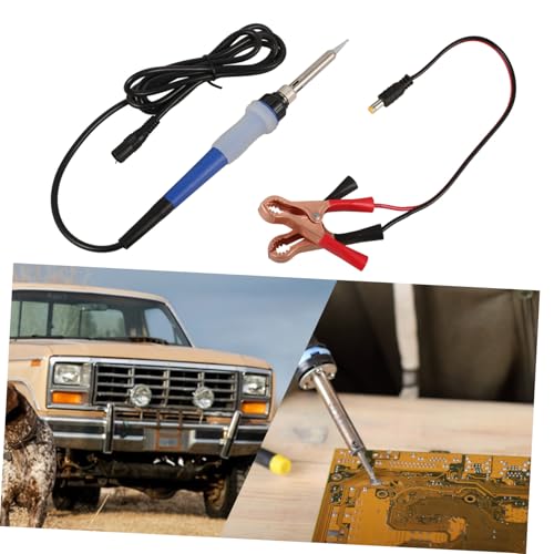 ULTECHNOVO Portable Soldering Iron Kit for Automotive Diy Repairs Electric Iron with Durable Construction for Outdoor Use and Electronics Repair
