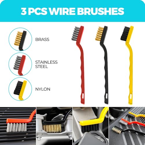 ALFLOD 30Pcs Car Detailing Kit for Interior, Exterior and Wheel Cleaning | Brushes, towels, wash mitt, cleaning gel, detail brushes and extendable-handle duster for vehicle, home and office care tasks