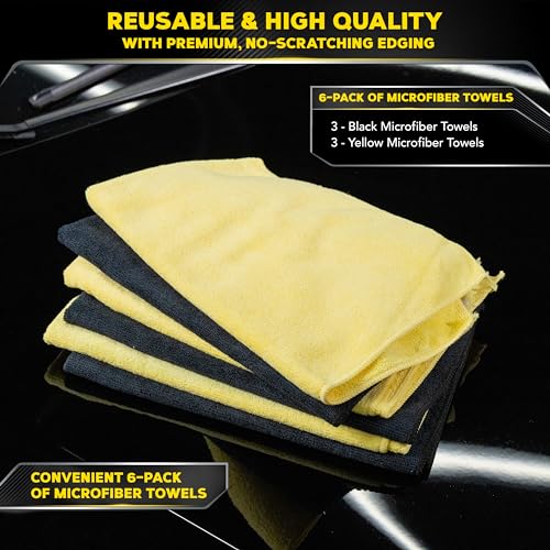 Meguiar's X2025 Supreme Shine Microfiber Towels -6 Count (Pack of 6) - size: 6 Microfiber Towels (Pack of 6)