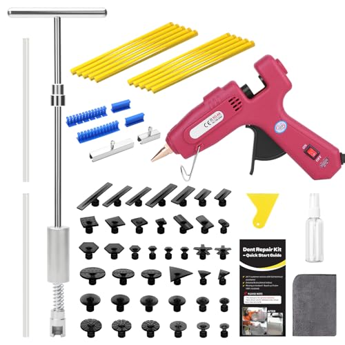 VEXTRO Dent Puller Kit, Dent Removal Kit for Car Auto Body - Paintless Dent Repair with Slide Hammer, Dent Puller Tabs for Hail Damage, Door Dings, Auto Dent Pulling and Car Dent Repair - size: PDR kit -2