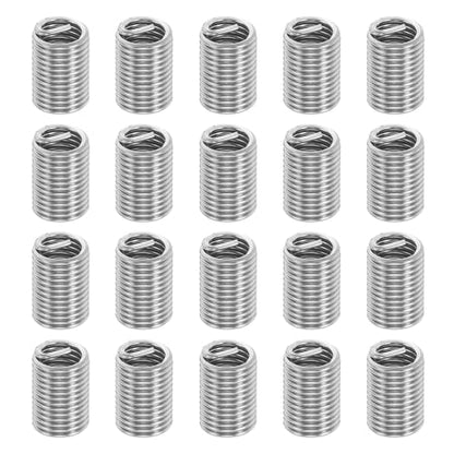 PATIKIL Wire Thread Inserts 3/8-16 UNC 2.5D 23.8mm, 20Pcs 304 Stainless Steel Helical Coiled Wire Screw Threaded Sleeve Sheath for Mechanical Equipment Automotive Repairs - size: 3/8-16 UNC, 23.8mm