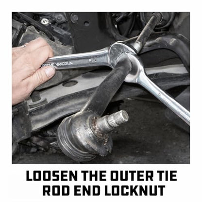 Powerbuilt Inner Tie Rod Kit, Install and Remove Tie Rods, Tool Set Services Vehicles, Trucks, SUVs, Storage Case - 641449 - style: 8 Piece
