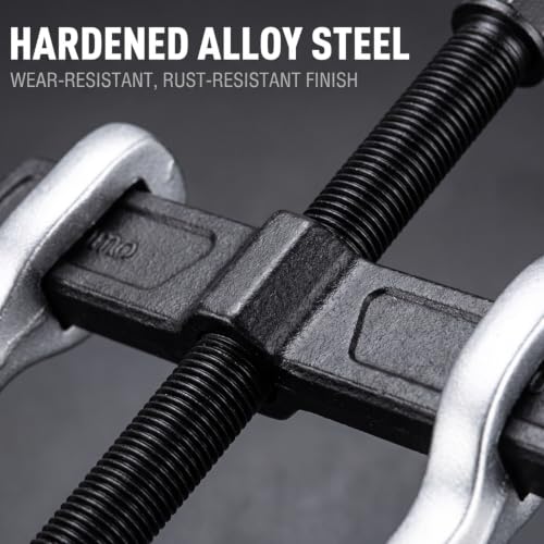 6-Inch 2-Jaw Gear Puller, Small Bearing & Pulley Removal Tool | Reversible Double Hook Design, Inside & Outside Pulling Extractor for Flywheels, Gears and Pulleys