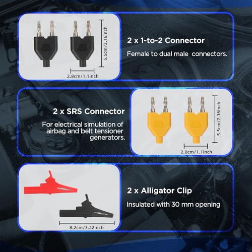 48PCS Automotive Circuit Test Leads Kit Electrical Breakout Leads Automotive Kit Multi Function Auto Diagnostic Tools Multimeter Test Leads Kit