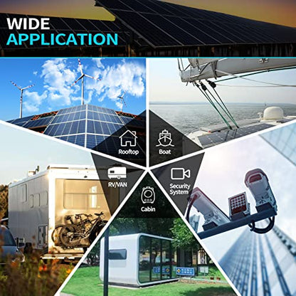 ACOPOWER HY010-12M Mono Solar Panel for 12V Battery Charging RV Boat, Off Grid, 10W - size: 10W
