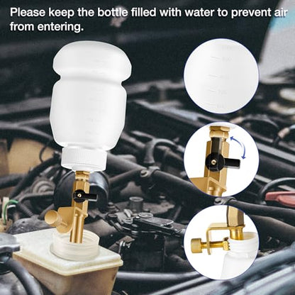 Reniteco 3L Vacuum Brake Bleeder Kit - One Person Brake Bleed Fluid Pump Brake Bleeding Tool with 3L Brake Fluid Extractor and 1L Refilling Bottle